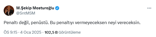 Fenerbahçe'den, Galatasaray'ın RAMS Park'ta 2-1 kazandığı Göztepe maçında konuk takımın penaltı beklediği pozisyonla ilgili çok konuşulacak bir açıklama geldi