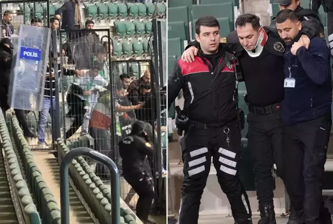 Tribünlerde Çıkan Gerilim ve Kırılan Camlar