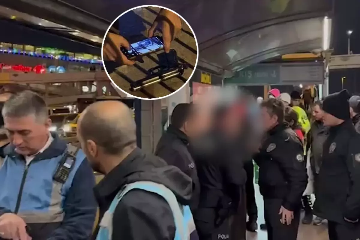 Bakırköy'de Metrobüste Gerilim Dolu Anlar