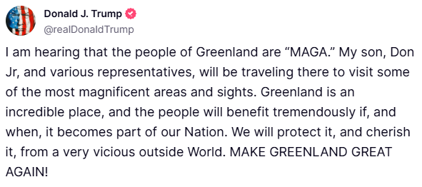 Trump ve Oğlunun Grönland Ziyareti Planları